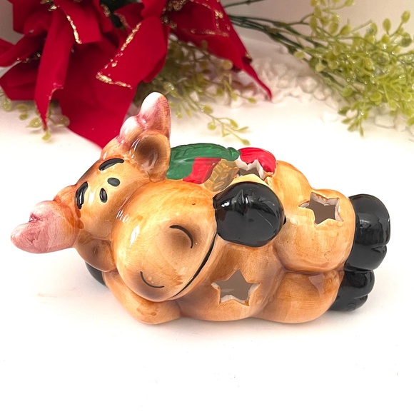 Moose Family Tea light set of 4. - Picture 4 of 7